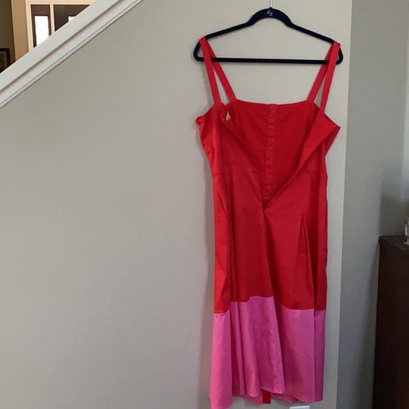 Gianni Bini Becca Color-block Button Dress. - Picture 5 of 12